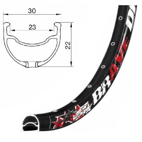 Ráfek Remerx Bravedisc 559 (26'') 36 děr - černý