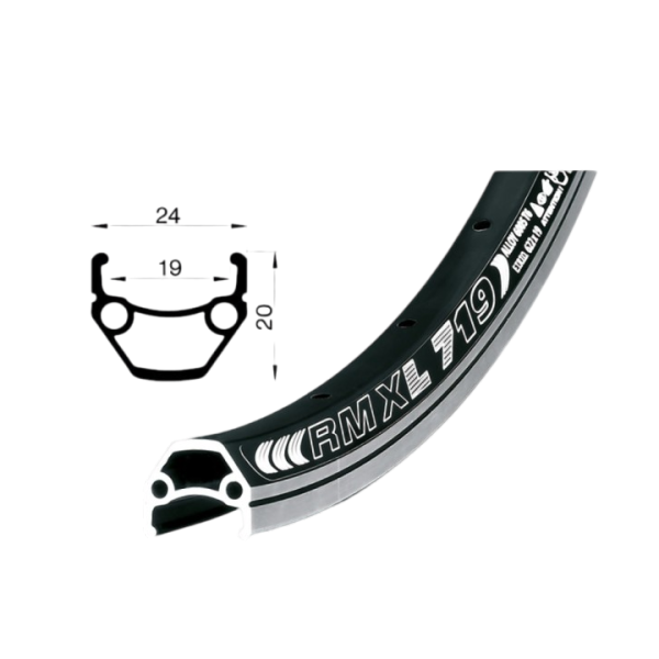 Ráfek Remerx  507 (24'') 36 děr - černý