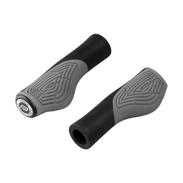 Gripy ergo FORCE ERBOW, jištěné, černo-šedé