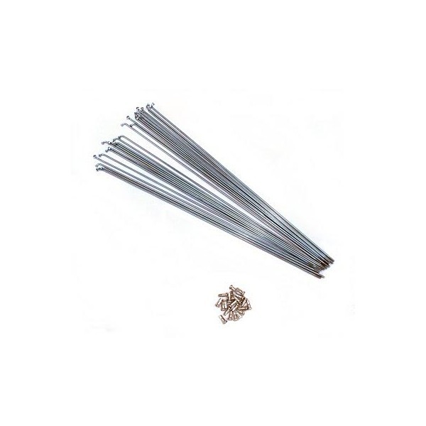 Dráty - 2,3 x 121mm nerez - sada 38ks s niply