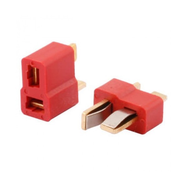 Konektor T-plug - pár (červený)