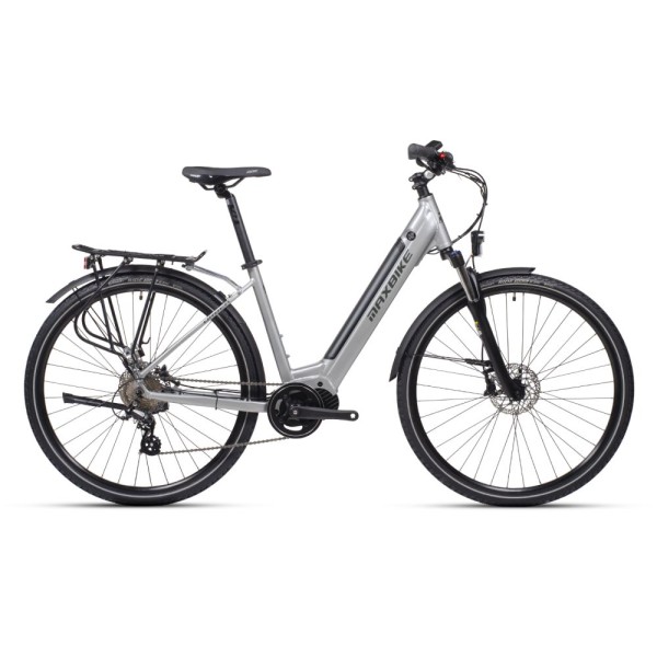 Elektrokolo městské Maxbike URBEA 26'' šedá 18